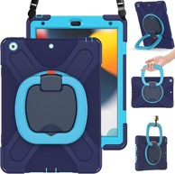 NIKCORP Robusna zaštitna maska za Samsung Galaxy Tab A7 10,4" s rotirajućim stalkom 360° ručkom i naramenicom trostruka zaštita, plava